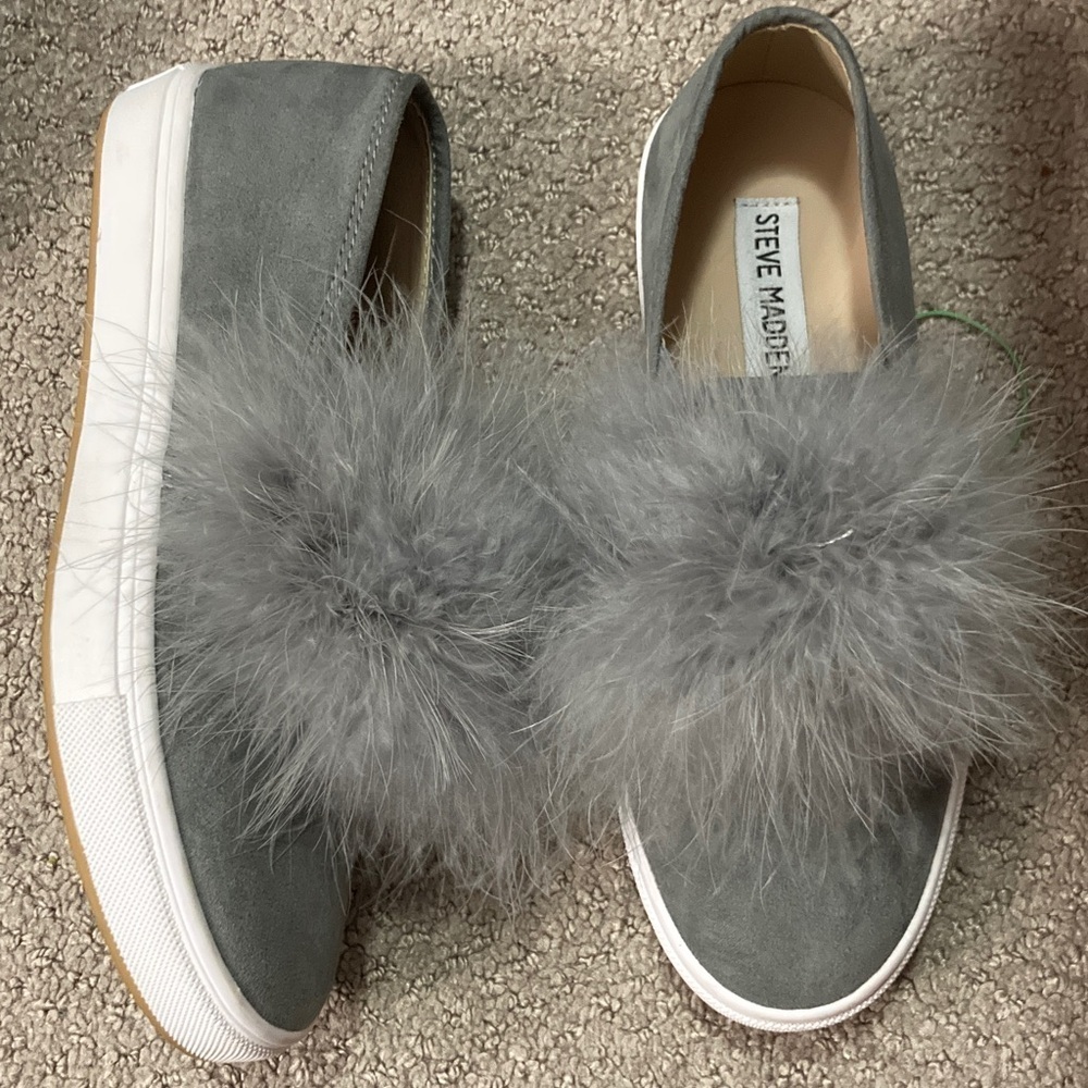 Steve Madden Women’s Emily slip-on sneakers Gray 5.5 - Picture 2 of 4